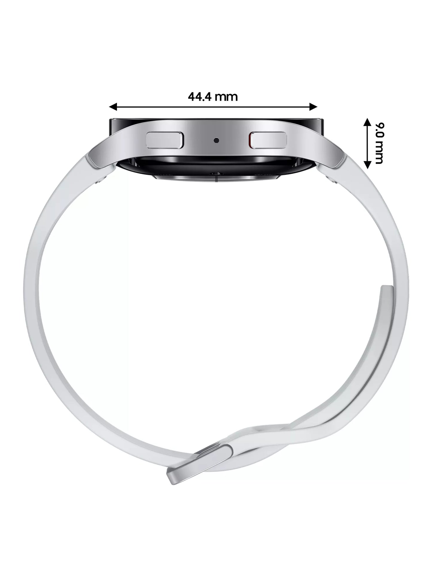 Samsung Galaxy Watch6, 44mm, Bluetooth Aluminum body, Silicon Strap - Sliver