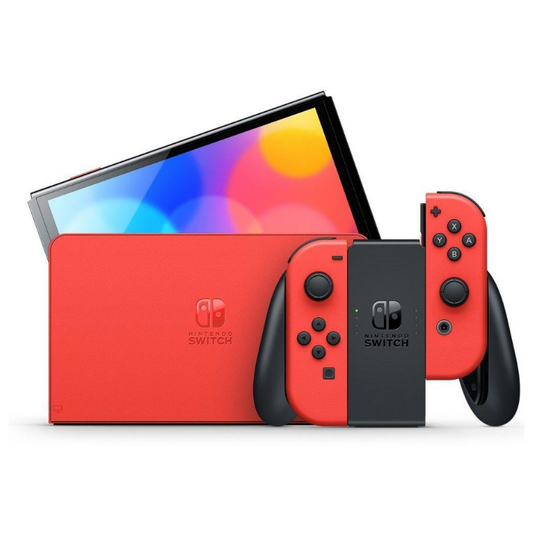Nintendo Switch OLED Console - Mario Red