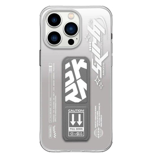 Skinarma iPhone 15 Pro Max Cosmo Case with Grip  – Grey