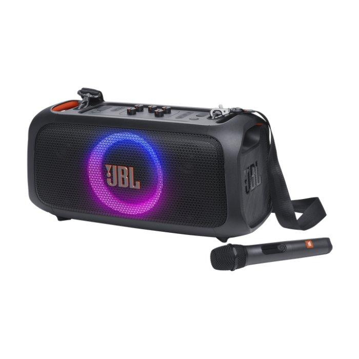 JBL PartyBox On-the-Go Essential Speaker with Mic – Black