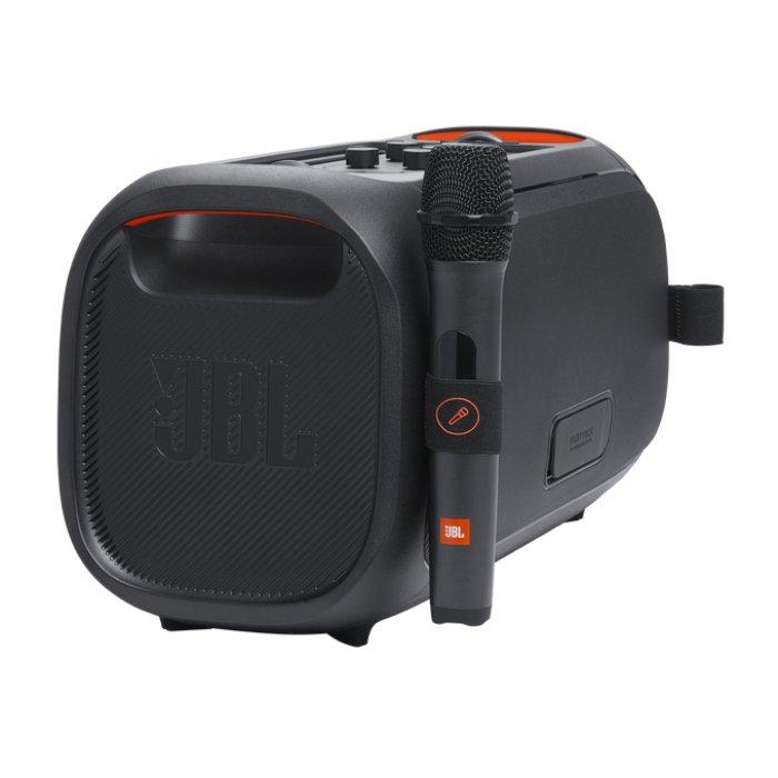 JBL PartyBox On-the-Go Essential Speaker with Mic – Black