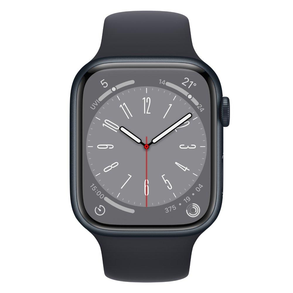 Apple Watch Series 8 GPS, 45mm, Aluminium Body - Midnight Black