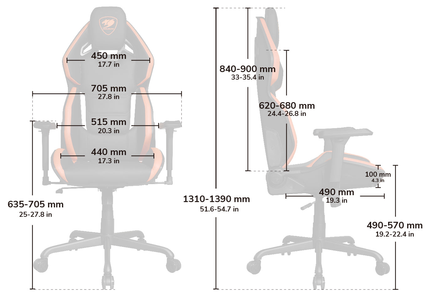 COUGAR HOTROD Gaming Chair - Orange