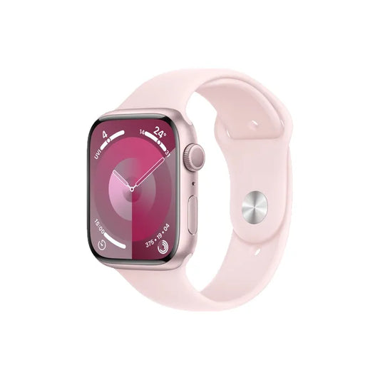 Apple Watch Series 9 GPS + Cellular 45mm Pink Aluminum Case with Light Pink Sport Band