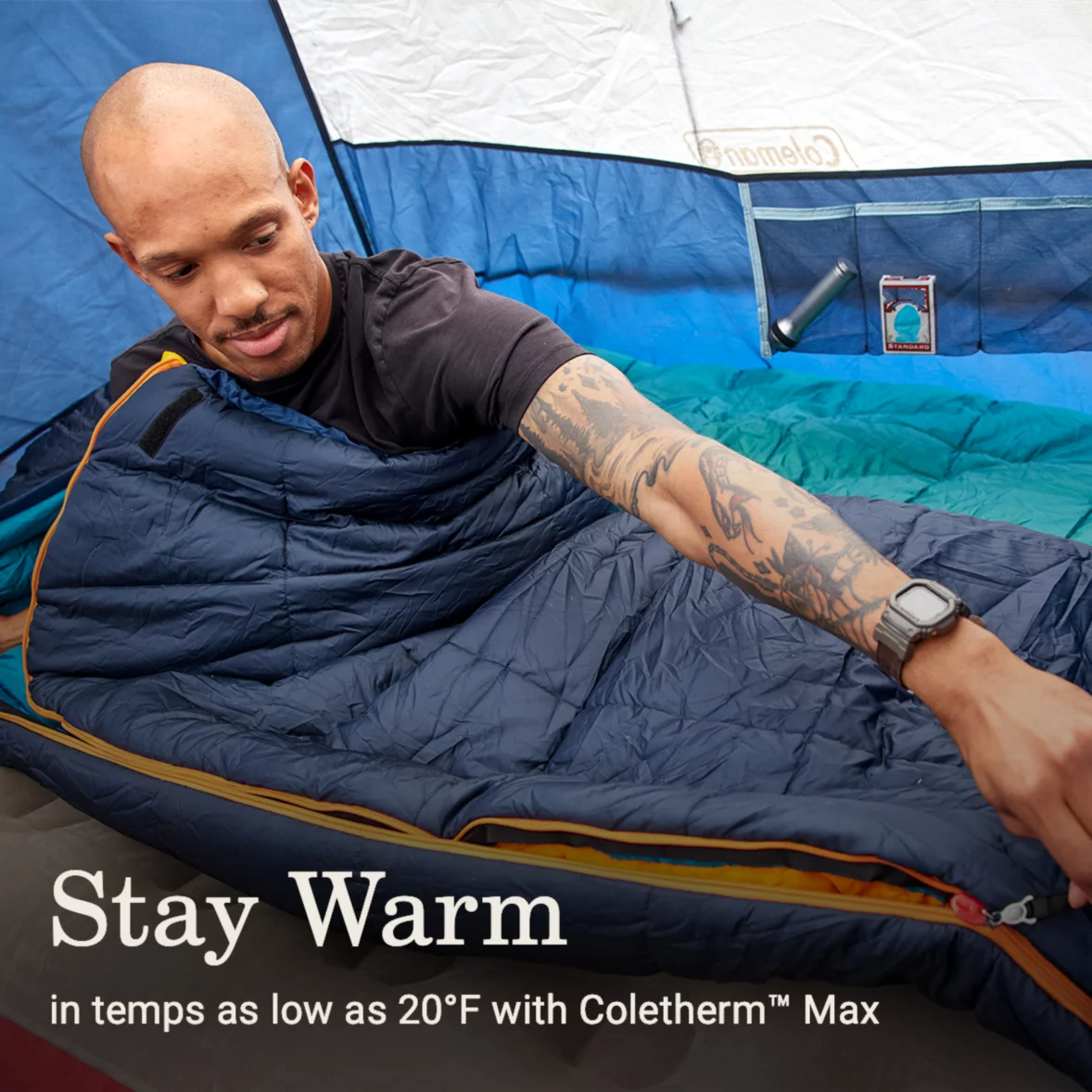 Coleman Big Bay™ 20° Big & Tall Contour Sleeping Bag